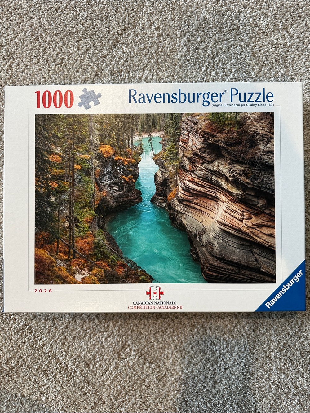 Ravensburger Puzzle - 1000 pc ~ Athabasca Falls